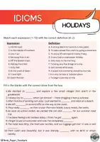 Vorschau - Fördermaterial/Inklusion - Holiday idioms worksheet - Englisch - Seite 1
