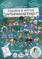 Vorschau - Arbeitsblätter - Cliparts-Set Figuren & Motive "Unterwasserwelt" Meer Ozean - Deckblatt