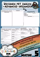 Vorschau - Poster - RECHNEN MIT ZAHLEN - Advanced Organizer & Merkplakat (Klasse 5) - Deckblatt