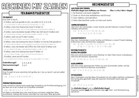 Vorschau - Poster - RECHNEN MIT ZAHLEN - Advanced Organizer & Merkplakat (Klasse 5) - Seite 3