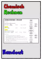 Vorschau - Merkblätter - Chemisch Rechnen - Handout - Deckblatt
