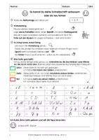 Vorschau - Arbeitsblätter - Schönschreibtraining Schulausgangsschrift ab Kl. 2 - Seite 1