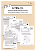 Vorschau - Arbeitsblätter - Lerntheke Schlangen - Schlangen-Spiral-Rätsel - Kornnatter (Erarbeitung) - Deckblatt