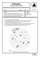 Vorschau - Arbeitsblätter - Lerntheke Schlangen - Schlangen-Spiral-Rätsel - Kornnatter (Erarbeitung) - Seite 3
