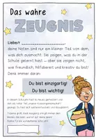 Vorschau - Anderer Materialtyp - "Das wahre Zeugnis" persönliche Urkunde - Seite 2