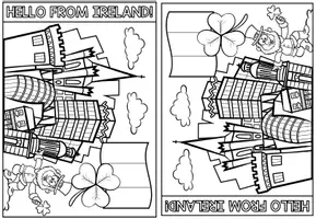 Vorschau - Arbeitsblätter - Ireland / Irland – Postkarte auf Englisch schreiben | Writing a Postcard 7.–8. Klasse - Seite 1