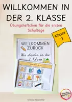 Vorschau - Arbeitsblätter - Willkommen in der 2. Klasse: Übungsheftchen - Deckblatt