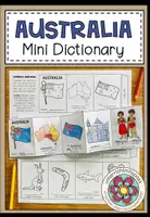 Vorschau - Arbeitsblätter - Australia / Australien – Wortschatz Englisch | Mini Dictionary / Leporello 4.–5. Klasse - Deckblatt