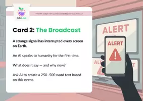 förhandsvisning - AI Writing Prompt Cards – Genre Awareness & AI Literacy - sida 1