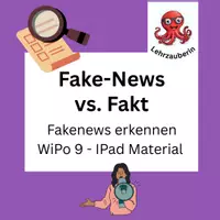 Vorschau - Arbeitsblätter - Fake News erkennen | Medienkompetenz WiPo 8/9 - Deckblatt