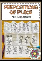 Vorschau - Arbeitsblätter - PREPOSITIONS OF PLACE - Mini Dictionary (Leporello) - Deckblatt