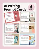förhandsvisning - AI Writing Prompt Cards – Genre Awareness & AI Literacy - försättsblad