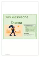 Vorschau - Arbeitsblätter - Arbeitsblattsammlung: Das klassische Drama mit Lösungen - Deckblatt