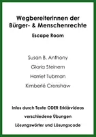 Vorschau - Arbeitsblätter - Wegbereiterinnen der Bürger- & Menschenrechte (Escape Room) - Deckblatt