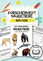 Vorschau - Arbeitsblätter - Forscherheft - Säugetiere - Eigenständiges Arbeiten - Deckblatt