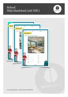 Vorschau - Arbeitsblätter - School - Mijn klaslokaal (mit Differenzierung) - Deckblatt