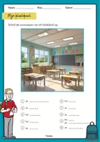 Vorschau - Arbeitsblätter - School - Mijn klaslokaal (mit Differenzierung) - Seite 2