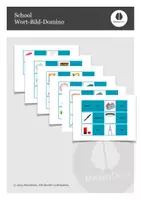 Vorschau - Spiele - School - Wort-Bild-Domino - Deckblatt