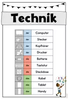 Vorschau - Arbeitsblätter - Wortschatzheft: Technik - Seite 3