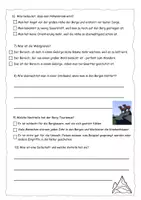 Vorschau - Arbeitsblätter - Quiz zum Gebirge (mit Lösung) - Seite 1