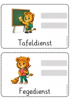 Vorschau - Bildkarten - Klassendienste für eine Löwenklasse - Seite 3
