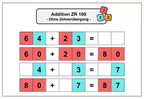 Vorschau - Arbeitsblätter - Subtraktion Zahlenraum 100 ohne Zehnerübergang - Seite 1