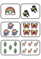 Vista previa - Tarjetas / Manipulativos - Actividad de conteo sobre las hadas de la Primavera - página 1