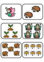 Vista previa - Tarjetas / Manipulativos - Actividad de conteo sobre las hadas de la Primavera - página 3