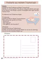 Vorschau - Mal- und Bastelvorlagen - Postkarte aus meinem Traumurlaub - Seite 2