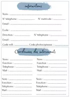 Aperçu - Outils du professeur - Journal de classe 2025-2026 - bleu - Page 2