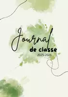 Aperçu - Outils du professeur - Journal de classe - 2025-2026 - vert - Page 1