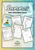 Vorschau - Mal- und Bastelvorlagen - Sommer - Dein Aktivitäten Buch - Deckblatt