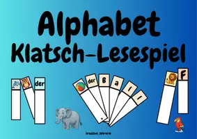 Vorschau - Spiele - ABC Klatsch-Lesespiel - Deckblatt
