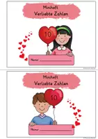 Vorschau - Arbeitsblätter - Miniheft Verliebte Zahlen - Seite 1