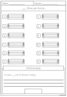 Vorschau - Test - Buchstaben- und Wörterdiktat (Diktat der Woche) + Verbesserung - Seite 2