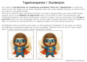Vorschau - Bildkarten - Igelklasse Tagestransparenz und Stundenplan - Seite 3