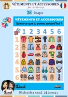 Vista previa - Juegos / Gamificación - VÊTEMENTS ET ACCESSOIRES – Jeu des dés 6x6 - Portada