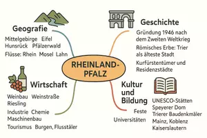 Vorschau - Arbeitsblätter - Arbeitsblatt "Rheinland-Pfalz" + Onlineübung & MP3 + Mindmap + Infografik - Seite 2