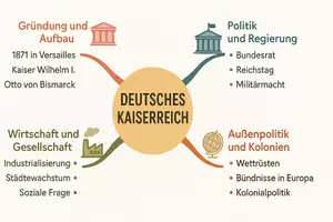 Vorschau - Arbeitsblätter - AB mit Fragen zum Thema "Deutsches Kaiserreich" + Lösungsblatt + Mindmap + Infografiken - Seite 2