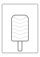 anteprima - Materiale di supporto/inclusione - Attività per l'Estate - Gelati da Tracciare e Colorare - Pagina 1