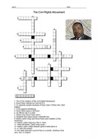 Vorschau - Arbeitsblätter - Crossword Civil Rights Movement - Seite 1