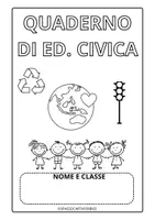 anteprima - Clipart / Immagini originali - COPERTINA PER IL QUADERNO DI EDUCAZIONE CIVICA - Pagina di copertina