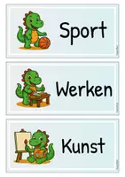 Vorschau - Mal- und Bastelvorlagen - Moderne Tagestransparenz der Dino Klasse - Seite 3