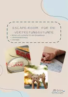 Vorschau - Stationenlernen - EscapeRoom Vertretungsunterricht - Deckblatt