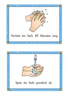 Vorschau - Arbeitsblätter - Schaubild / Bildkarten und Arbeitsblätter zum Thema Hände waschen - Seite 3