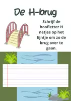 Voorbeeld - Werkbladen van de hoofdletter H - Pagina 3