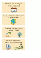 Vorschau - Spiele - Englisch-Warm-up question cards – Gesprächsimpulse für den Unterricht - Seite 1