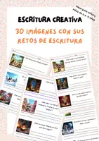 Vista previa - Hojas de trabajo - Pack de Escritura en Español – 30 Ilustraciones para Inspirar Textos en Primaria - Portada
