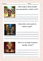 Vista previa - Hojas de trabajo - Pack de Escritura en Español – 30 Ilustraciones para Inspirar Textos en Primaria - página 1