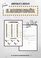 Vorschau - Arbeitsblätter - 🇪🇸🔤 El alfabeto español - Übersicht mit Aufgaben 🇪🇸🔤 - Deckblatt